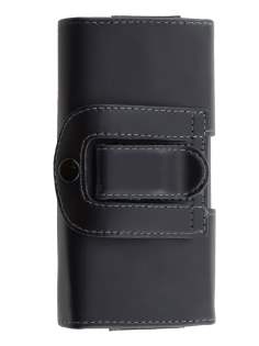 Smooth Synthetic Leather Belt Pouch for ZTE Telstra Easy Touch 4G - Classic Black