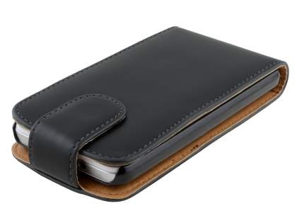 Huawei Ascend Y320 Synthetic Leather Flip Case - Black