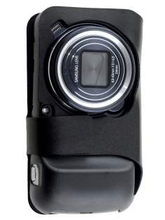 Slim Genuine Leather Case for Samsung Galaxy S4 zoom - Classic Black