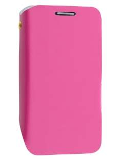 Slim Genuine Leather Case for Samsung Galaxy S4 zoom - Pink