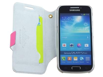 Slim Genuine Leather Case for Samsung Galaxy S4 zoom - Pink