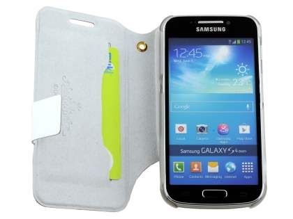 Slim Genuine Leather Case for Samsung Galaxy S4 zoom - White