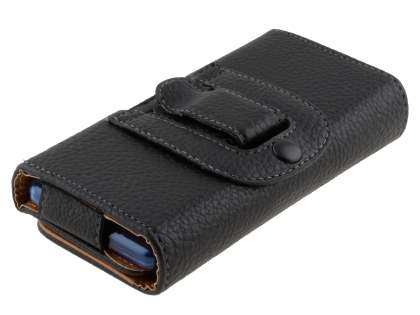 Textured Synthetic Leather Belt Pouch - Bumper Case Compatible