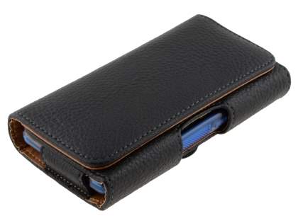 Textured Synthetic Leather Belt Pouch (Bumper Case Compatible) for HTC One Mini M4