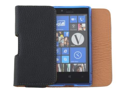 Textured Synthetic Leather Belt Pouch - Bumper Case Compatible