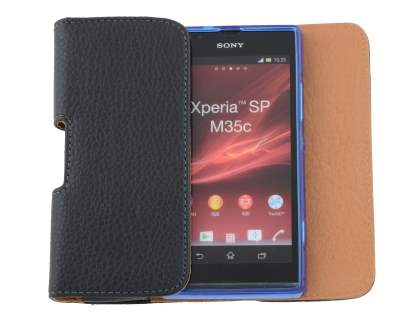 Textured Synthetic Leather Belt Pouch (Bumper Case Compatible)