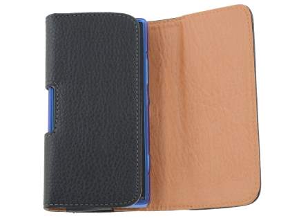 Textured Synthetic Leather Belt Pouch (Bumper Case Compatible)