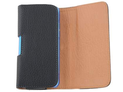 Textured Synthetic Leather Belt Pouch (Bumper Case Compatible) for HTC One Mini M4