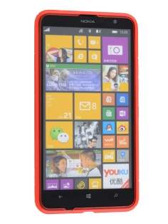 Wave Case for Nokia Lumia 1320 - Frosted Red/Red