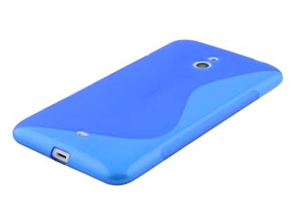 Wave Case for Nokia Lumia 1320 - Frosted Blue/Blue