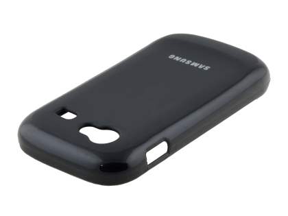 Frosted Colour TPU Gel Case for Samsung I9023 Google Nexus S - Black