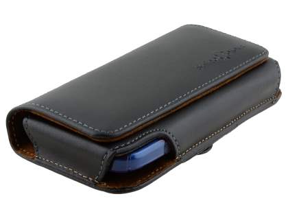 Extra-tough Genuine Leather ShineColours belt pouch (Bumper Case Compatible) for Motorola Moto G