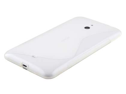 Wave Case for Nokia Lumia 1320 - Frosted Clear/Clear