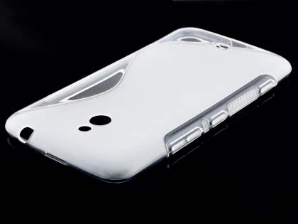 Wave Case for Nokia Lumia 1320 - Frosted Clear/Clear