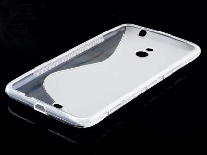 Wave Case for Nokia Lumia 1320 - Frosted Clear/Clear
