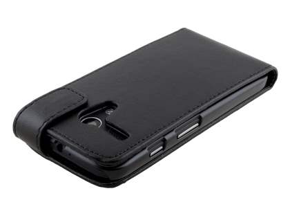 Synthetic Leather Flip Case for Motorola Moto G - Classic Black