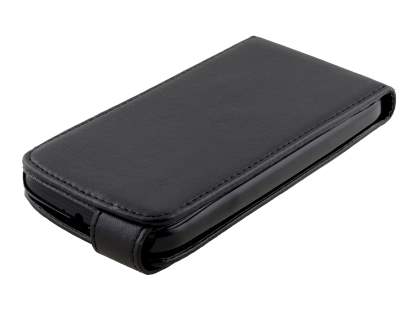 Synthetic Leather Flip Case for Motorola Moto G - Classic Black
