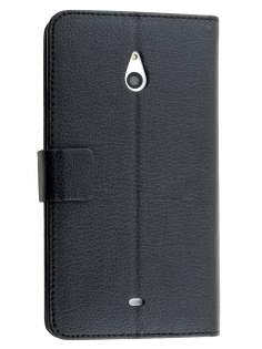 Synthetic Leather Wallet Case with Stand for Nokia Lumia 1320 - Classic Black Synthetic Leather Wallet Case with Stand for Nokia Lumia 1320 - Classic Black