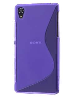 Wave Case for Sony Xperia Z2 - Frosted Purple/Purple Soft Cover