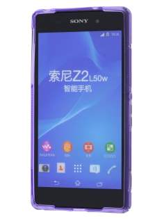 Wave Case for Sony Xperia Z2 - Frosted Purple/Purple