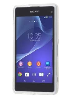Wave Case for Sony Xperia Z1 Compact - Frosted White/White