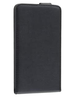 Synthetic Leather Flip Case for Nokia Lumia 1320 - Classic Black