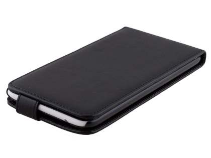 Synthetic Leather Flip Case for Nokia Lumia 1320 - Classic Black
