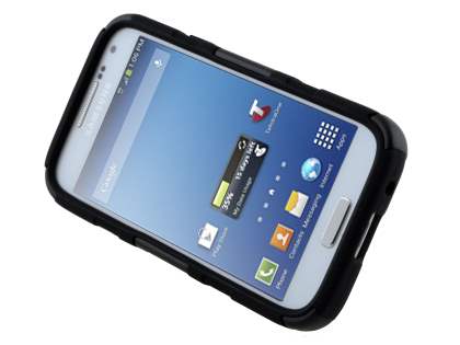 Rugged Case with Holster Belt Clip for Samsung I9195T Galaxy S4 mini - Classic Black