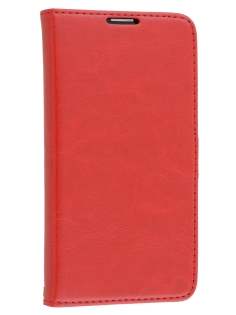 Synthetic Leather Wallet Case with Stand for Samsung Galaxy S5 - Red