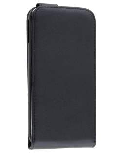 HTC One M8 Synthetic Leather Flip Case - Classic Black