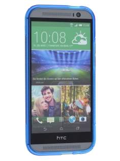 Wave Case for HTC One M8 - Frosted Blue/Blue