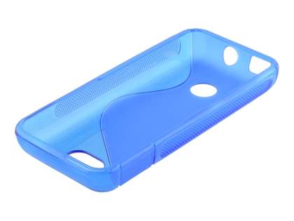Wave Case for Nokia 208 - Frosted Blue/Blue