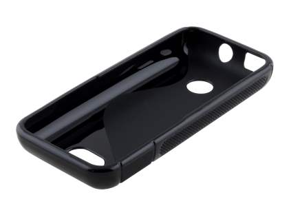 Wave Case for Nokia 208 - Frosted Black/Black