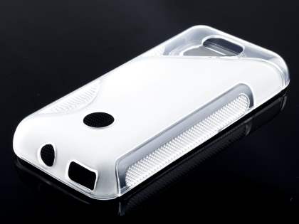 Wave Case for Nokia 208 - Frosted Clear/Clear Soft Cover