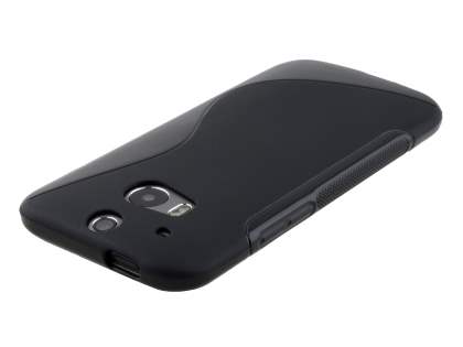 Wave Case for HTC One M8 - Frosted Black/Black