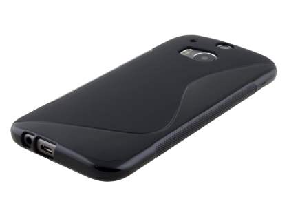 Wave Case for HTC One M8 - Frosted Black/Black