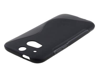Wave Case for HTC One M8 - Frosted Black/Black