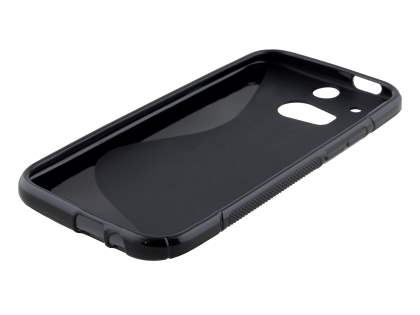 Wave Case for HTC One M8 - Frosted Black/Black