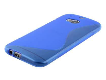 Wave Case for HTC One M8 - Frosted Blue/Blue