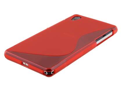 Wave Case for Sony Xperia Z2 - Frosted Red/Red