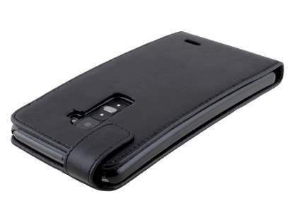 Synthetic Leather Flip Case for LG G Flex - Classic Black