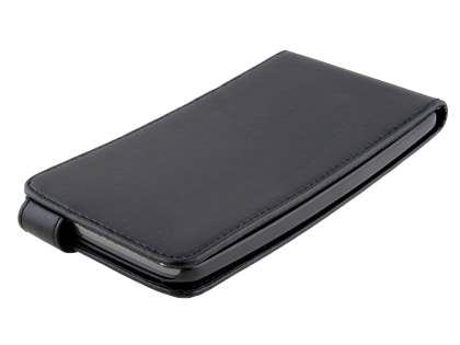Synthetic Leather Flip Case for LG G Flex - Classic Black