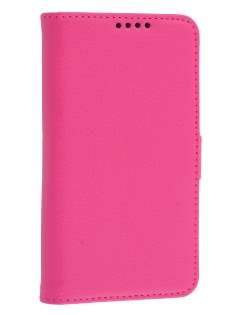 Synthetic Leather Wallet Case with Stand for Sony Xperia Z1 Compact - Pink
