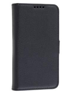 Synthetic Leather Wallet Case with Stand for Sony Xperia Z1 Compact - Black