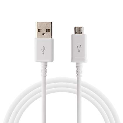 Genuine Samsung Micro-USB to USB-A Data Cable - White Micro USB
