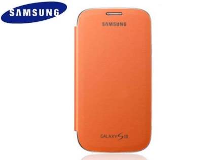 Genuine Samsung Flip Cover for Samsung I9300 Galaxy S3 - Orange