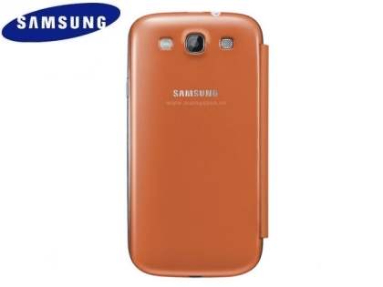 Genuine Samsung Flip Cover for Samsung I9300 Galaxy S3 - Orange