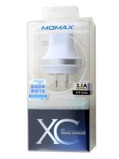 Momax XC Travel 2.1A USB-A Charger - Pearl White AC USB Power Adapter