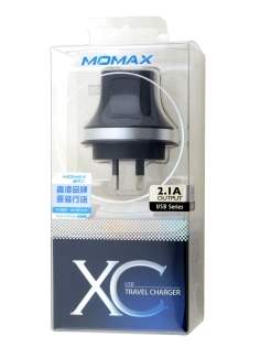 Momax XC Travel 2.1A USB-A Charger - Classic Black AC USB Power Adapter