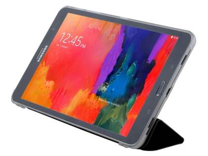 Book-Style Case with Stand for Samsung Galaxy Tab Pro 8.4 - Black/Frosted Clear